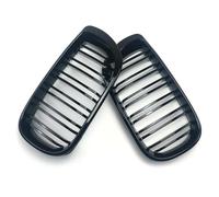 Auto Griglia Paraurti 1Pair Front Rene Grill Gloss Nero Doppia Stecca Hood Griglie Per BMW Serie 3 E46 4D 2002-2005 Racing Grille Auto Ricambio