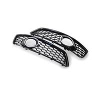 Auto Griglia Paraurti Anteriore 2X Auto Griglia Anteriore Griglia Copertura Per A3 8P 2009-2013 Maglia A Nido D'ape Fendinebbia Kit Lucido/Cromo 8P0807682D Accessori Auto Foglight Copertura(1 UK)