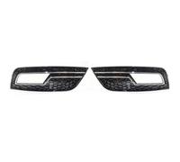 Auto Griglia Paraurti Anteriore Cromo Nero Maglia A Nido D'ape Auto Paraurti Anteriore Fendinebbia Griglia Copertura Per A4 B8.5 Standard Edition 2013-2016 Fendinebbia Griglia Foglight Copertura(09)