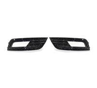 Auto Griglia Paraurti Anteriore Cromo Nero Maglia A Nido D'ape Auto Paraurti Anteriore Fendinebbia Griglia Copertura Per A4 B8.5 Standard Edition 2013-2016 Fendinebbia Griglia Foglight Copertura(1 UK)