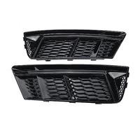 Auto Griglie 2x Auto Paraurti Anteriore Fendinebbia Copertura Griglia Per A4 B9 2016-2018 Fendinebbia Griglia Griglie(Nero lucido)