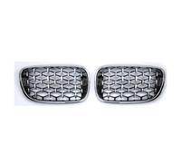 Auto Griglie Anteriori Per BMW Serie 7 G11 G12 730li 740li 2016-2019 Auto ABS Griglie Parti Paraurti Anteriore Auto Griglia A Doppio Rene Griglie Racing Paraurti Anteriore Griglie(Silver)