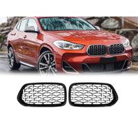 Auto Griglie Anteriori Radiatori per BMW X2 F39 2018 2019 2020 2021 Griglia Centrale Paraurti Anteriore Frontale Styling carrozzeria Parti