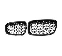 Auto Griglie Auto Paraurti Anteriore Rene Griglia Griglie Griglia Per BMW Serie 1 F20 F21 2011-2014 Griglie(Silverblack)