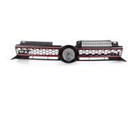 Auto Griglie Griglia Centrale Paraurti Anteriore Per VW Per Golf 6 Per MK6 2009-2013 Griglia Superiore A Nido D'ape Griglie Griglie(Rosso)