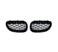 Auto Griglie Griglia Rene Griglia Paraurti Anteriore Automobile Per BMW E60 E61 550i 535i M5 2004-2009 Griglie(Black Silver)