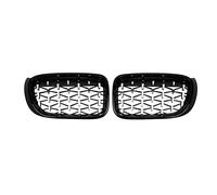 Auto Griglie Griglie Da Corsa Griglia Frontale Per Griglia Anteriore Per BMW X3 X4 F25 F26 2014-2017 Griglie(Black Silver)