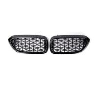 Auto Griglie Griglie Diamantate Auto Per Bmw Serie 5 2017-2020 Griglia Frontale Rene Griglie(Nero lucido)