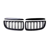 Auto Griglie Palpebre Cappuccio Griglia Rene Anteriore Per BMW Serie 3 2005-2008 Griglia A Doppia Linea Griglie(Nero lucido)
