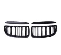 Auto Griglie Palpebre Cappuccio Griglia Rene Anteriore Per BMW Serie 3 2005-2008 Griglia A Doppia Linea Griglie(Matte Black)