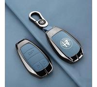Auto Guscio Chiave per Alfa Romeo Stelvio 2017-2022 2023 2024, Custodia Chiave Cover Chiave Custodie per Chiavi Pelle Copri Chiavi Protezione con Portachiavi Custodia Protettiva Chiavi Telecomando