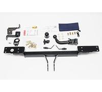 AUTO-HAK Gancio di traino completo estraibile orizzontale compatibile con Fiat Panda 2WD 09.2003-02.2012 + universale kit elettrico 7 poli