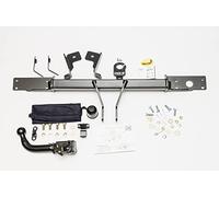 AUTO-HAK Gancio di traino completo estraibile orizzontale compatibile con Fiat Panda 4x4 09.2004-09.2012 + universale kit elettrico 13 poli