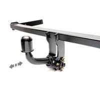 AUTO-HAK Gancio di traino completo estraibile orizzontale compatibile con Jeep Grand Cherokee WK2 WK14 07.2013-12.2016 + universale kit elettrico 13 poli