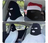 Auto Headrest Covers - Polyester, 2pcs Halloween Car Front Seat Head Rest Cover | Dustproof Automotive Seat Covers Car Interior Decor For Minivan Truck Cars RV