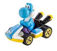 DieCast Hotwheels Mario Kart Yoshi (Standard Kart), scala 1:64, azzurro