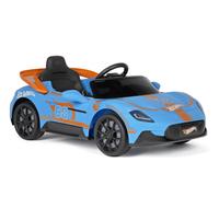 Peg Perego Auto elettrica R/C IGOR0123 Hot Wheels 12V 3,1Ah Luci LED Azzurro e Arancio