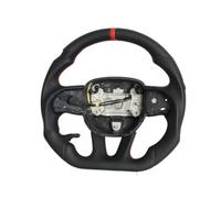 auto il volante Accessori Compatibile Con Dodge Per Challenger 2015 2016 2017 2018 2019 2020 Accessori Auto Perforato PU Riscaldato Volante Ricambio(Red With Heated)
