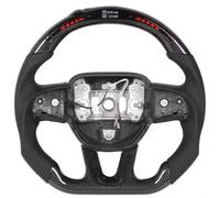 auto il volante Accessori Compatibile Con Dodge Per Challenger 2015 2016 2017 2018 2019 2020 Accessori Volante In Fibra Carbonio Auto(With light)