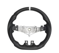 auto il volante Accessori Compatibile Con Dodge Per Charger 2011 2012 2013 2014 Accessori Auto Per Linea Bianca PU Sostituzione Volante Perforato A Fondo Piatto
