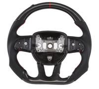 auto il volante Accessori Compatibile Con Jeep Per Grand Per Cherokee SRT 2014 2015 2016 2017 2018 2019-2023 Parti Superiori Fibra Carbonio A Secco Fondo Piatto(Style 2)