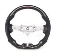auto il volante Accessori Compatibile Con Jeep Per Wrangler JK JL 2011 2012 2013 2014 2016 2017 Forge Fibra Carbonio Sport Bianco Per Linea Centrale Volante Parti(Perforated)