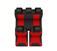Auto Impermeabile coprisedili Set coprisedili universali per auto con ricamo a farfalla, protegge i sedili dalle macchie(Red)