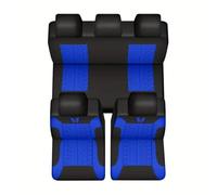 Auto Impermeabile coprisedili Set coprisedili universali per auto con ricamo a farfalla, protegge i sedili dalle macchie(Blue)