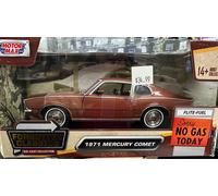 Auto In Die Cast Mercury Comet 1971 Brown 2Dr. MaX Forgotten Classics 1:24 NIB