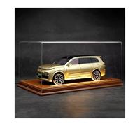 Auto In Miniatura 1:24 Per Ideal L9 New Energy Alloy Collector's Edition Modello Auto Giocattolo Leggero Pelle Trasparente Con Scatola Espositiva(Beige)