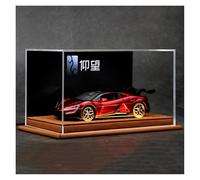 Auto In Miniatura 1:32 Per Guardare In Alto Il Modello Di Auto Giocattolo Pressofuso U9 New Energy SUV Con Sfondo In Pelle Leggera(Rosso)