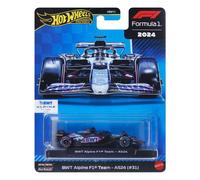 Auto in miniatura Hot Wheels Premium BWT Alpine A524 (#31) 1:64 Metallo Pneumatici Real Riders Nero/Rosa/Blu - Nouvo