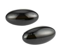 Auto Indicatori Direzione Compatibile Con Mini Per Cooper R50 R52 2001-2006 Accessori Per Auto Parafango Indicatore Parcheggio Luce Direzione Luce Ripetitrice Laterale Lampeggiante(Nero)