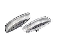 Auto Indicatori Direzione Compatibile Con Peugeot 3008 2009 2010 2011 2012 2013 2014 2015 2016 Car Dynamic Side Marker Indicator Light Sequential Blinker Lamp Accessories(Clear)