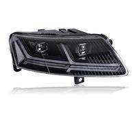 Auto Indicatori Direzione Per A6 2005-2011 Gruppo Faro DRL Lente A Doppio Fascio Segnale Di Svolta Sequenziale Auto Spoiler Posteriore Ala Lampade Anteriori Faro