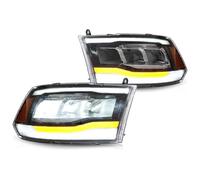 Auto Indicatori Direzione Per Dodge Per Ram 1500 2009-2019 Luci Per Auto Fari DRL Luce Di Marcia Diurna Indicatori Di Direzione 1 Set Gruppo Faro Faro Per Auto(Reflective Bowl)