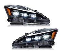 Auto Indicatori Direzione Per IS250 Per IS 220d IS350 2006-2013 Per IS F Base Berlina 4 Porte 2008-2015 Auto Fari Completi Lampade Anteriori Fari(2pcs Headlight B)