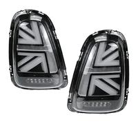 Auto Indicatori Direzione Per M&ini Per Cooper Per R56 Per R57 Per R58 Per R59 Per LCI Per JCW Tun Lampade Segnalazione Luci Coda Per Auto Posteriori Assemblaggi(2pcs Black Clear,2007-2010 Year)