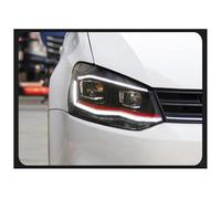 Auto Indicatori Direzione Per VW Per Polo Per Vento 2011-2018 Faro Design DRL Testa Della Hid Bi Xenon Fascio Fari Lampade Anteriori Proiettore(Red LED)