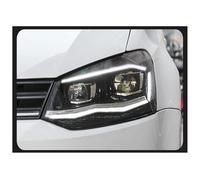 Auto Indicatori Direzione Per VW Per Polo Per Vento 2011-2018 Faro Design DRL Testa Della Hid Bi Xenon Fascio Fari Lampade Anteriori Proiettore(Silver LED)