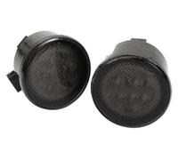 Auto Indicatori Direzione Per Wrangler JK 2007-2017 Auto Paraurti Anteriore Indicatore Luce Kit Direzione Specchio Laterale(Smoked Bumper lights)