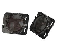Auto Indicatori Direzione Per Wrangler JK 2007-2017 Auto Paraurti Anteriore Indicatore Luce Kit Direzione Specchio Laterale(Smoked Fender lights)