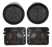 Auto Indicatori Direzione Per Wrangler JK 2007-2017 Auto Paraurti Anteriore Indicatore Luce Kit Direzione Specchio Laterale(1 set smoked lens)