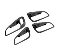 Auto Interna Accessori Per Ford Per Focus 3 MK3 2015-2018 LHD Maniglia Interna Della Porta Coperture Protezione Trim Adesivo ABS Car Door Bowl Decorazione Copertura Accessori Auto Interno(Carbon Fib