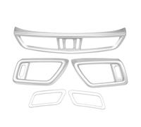 Auto interne Rifiniture Compatibile Con Nissan Per Qashqai J11 2014 2015 2016 2017 2018 2019 2020 Modello Di Copertura Della Presa D'aria Console Anteriore(Silver)