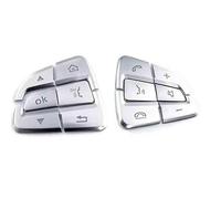 Auto Interni 12 Pezzi Per Mercedes Per Benz Glc Classe C W205 Copertura Del Pulsante Del Volante Dell'auto Decorazione Cromata Argento Decorazione Interna Dell'auto