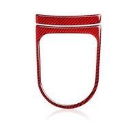 Auto Interni Adesivo Per Pannello Di Rivestimento Del Telaio Del Cambio Interno Dell'auto In Fibra Di Carbonio Per Ford Per Mustang GT 2015 2016 2017 2018 2019 2020(Rosso)