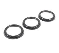 Auto Interni Automobilistici Compatibile con Mazda per MX-5 2016 2017 2018 2019 2020 2021 2022 2023 Cruscotto Console Centrale Bocchetta Aria Condizionata Anello Copertura(Carbon Fiber)