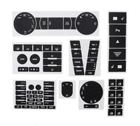 Auto Interni Compatibile con per Touareg 2004 2005 2006 2007 2008 2009 Auto Nero Opaco Pulsante Kit di Riparazione Adesivi Decalcomanie Decorazione Interni