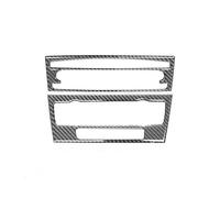 Auto interni Cover Trim Adesivi Decorativi Per Pannello Pulsanti CD Aria Condizionata Consolle Centrale Auto In Fibra Di Carbonio Per BMW Serie 3 E90 E92 320i Car Interni(Style G(Black))